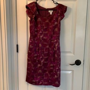 Pink Ann Taylor Loft dress with pockets